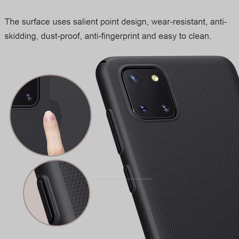 Samsung Galaxy Note 10 Lite note10lite, Samsung A13 4G - Ốp lưng Nillkin nhựa cứng lưng sần chống bám mồ hôi, bụi bẩn