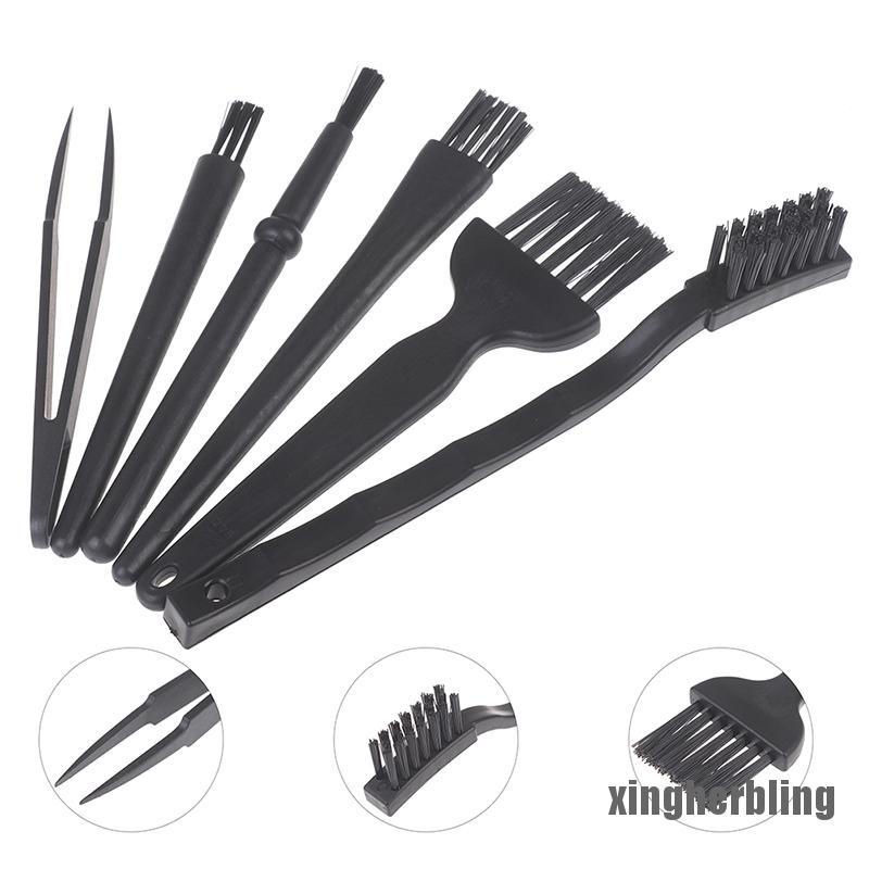 Set 6 Cọ Vệ Sinh Bàn Phím Máy Tính / Điện Thoại Chống Tĩnh Điện