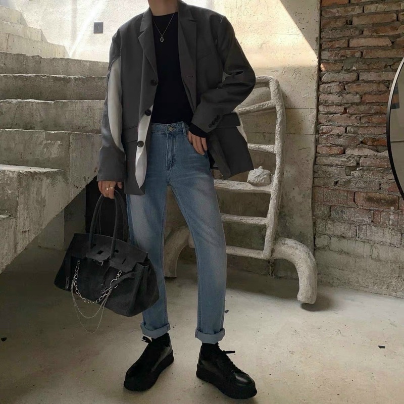 Quần skinny Jean trơn Unisex(kèm video)