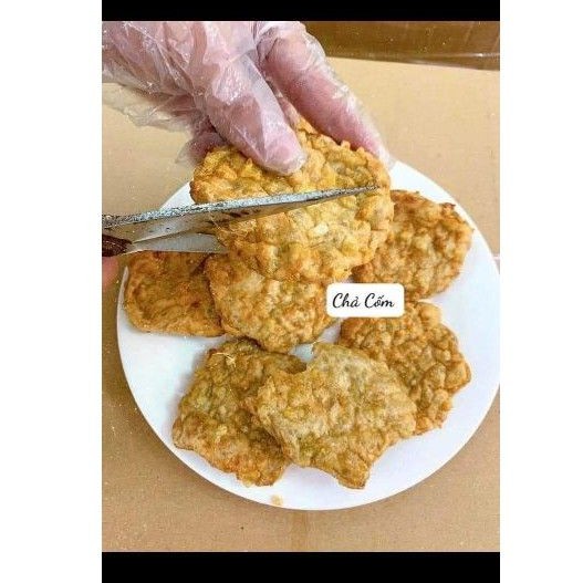 Chả cốm non loại ngon nhất. Chả cốm đặc sản Hà Thành.Giao hoả tốc HCM. Đóng gói 500gram.