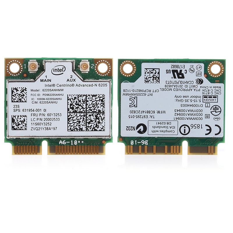 Thẻ Bài Trò Chơi Băng Tần Kép 2 4G 5G Không Dây Dành ChoIntel 6205 Mini PCI-E 300M