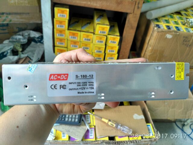 Nguồn 12v tổ ong 10A dùng Led dây, camera...