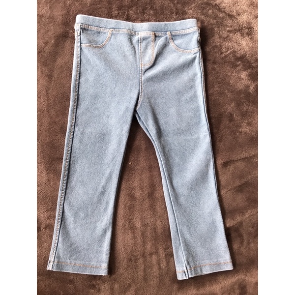 Quần legging giả jean Zara size 18-24m, 80k