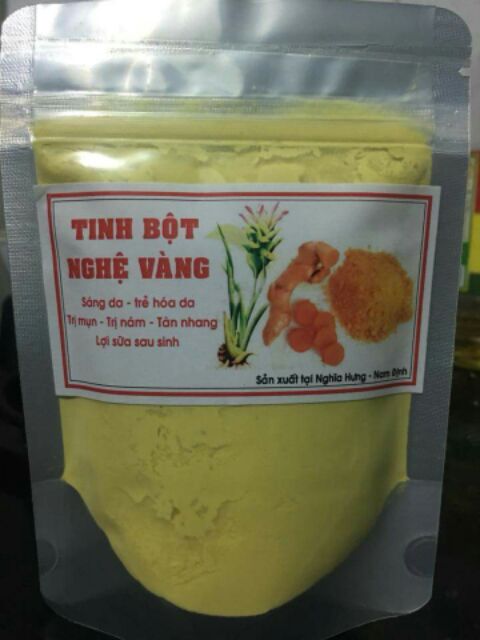 Tinh bột nghệ nhà làm nguyên chất 100g