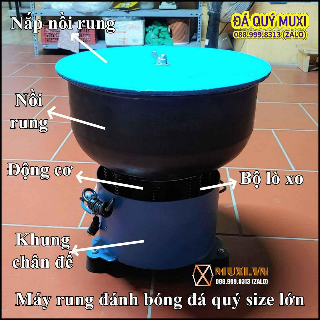 Máy rung bóng Size lớn đánh bóng Công nghiệp Đá quý, Kim loại, Trầm hương, Ngọc trai - Công suất cao, tuần hoàn khỏe