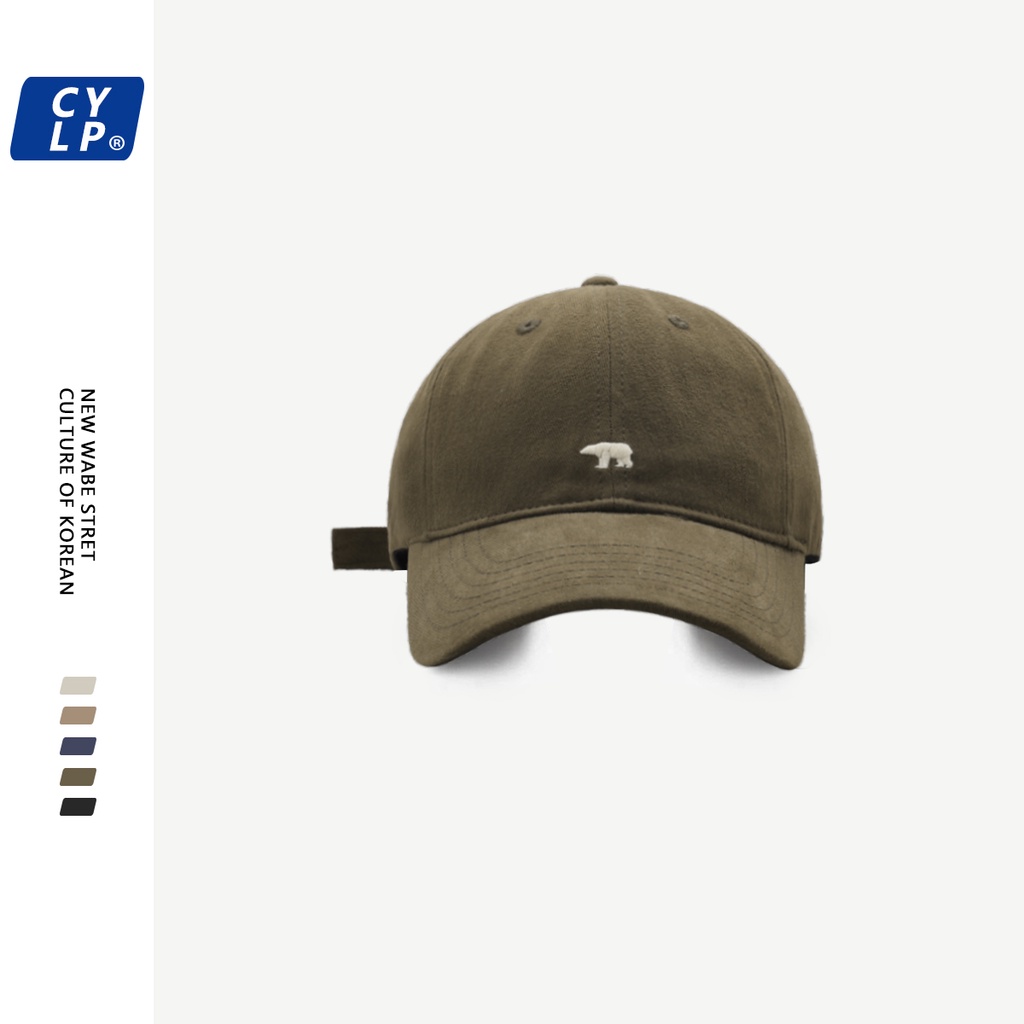 Nón Lưỡi Trai Cotton Thêu Họa Tiết Hoạt Hình Đơn Giản Theo Phong Cách Hàn Quốc Dành Cho Cả Nam Và Nữ