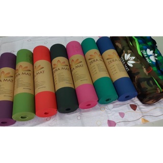 Thảm yoga Zera Mat 6mm 1 lớp - Tặng kèm túi Zera Mat, dây cột thảm