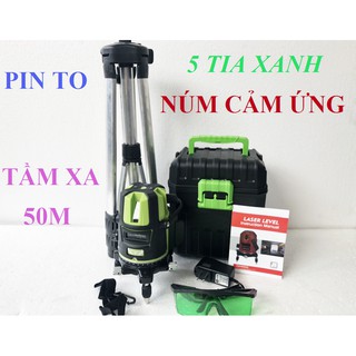 máy cân bằng laser 5 tia xanh