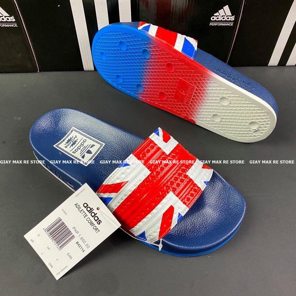 Dép A.di.das  Adilette Slides Flag Made In Italy - Dép Quai Ngang A.di.das Hình Quốc Kì Chống Nước