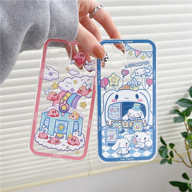 Ốp Điện Thoại Mềm Họa Tiết Kirby Dễ Thương Cho iphone 7/8Plus XR 11/12/13promax