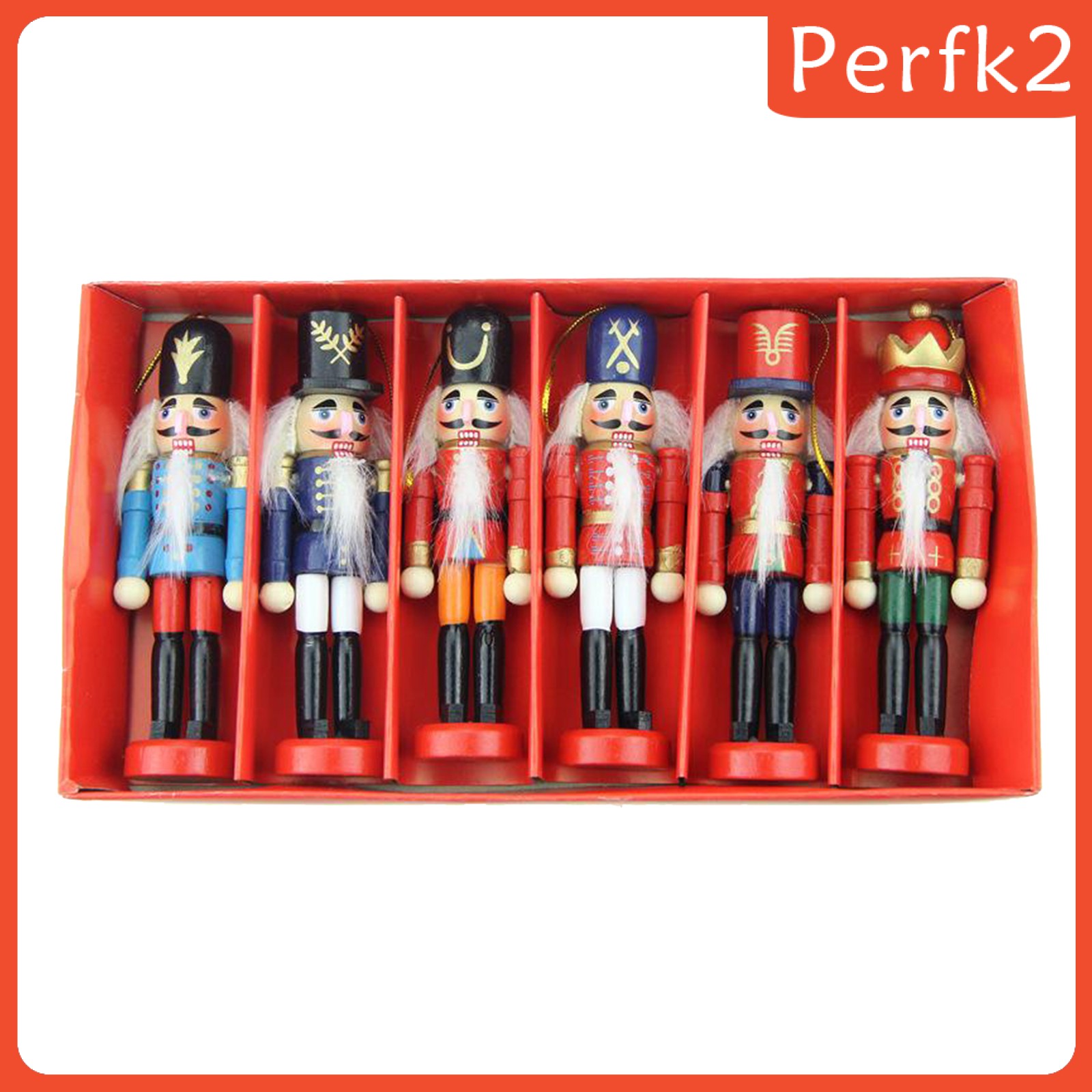 Set 2 Mô Hình Lính Bằng Gỗ Mini Trang Trí Giáng Sinh