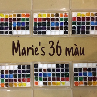 Màu nước Marie’s chiết 36 màu (0,5 ml)