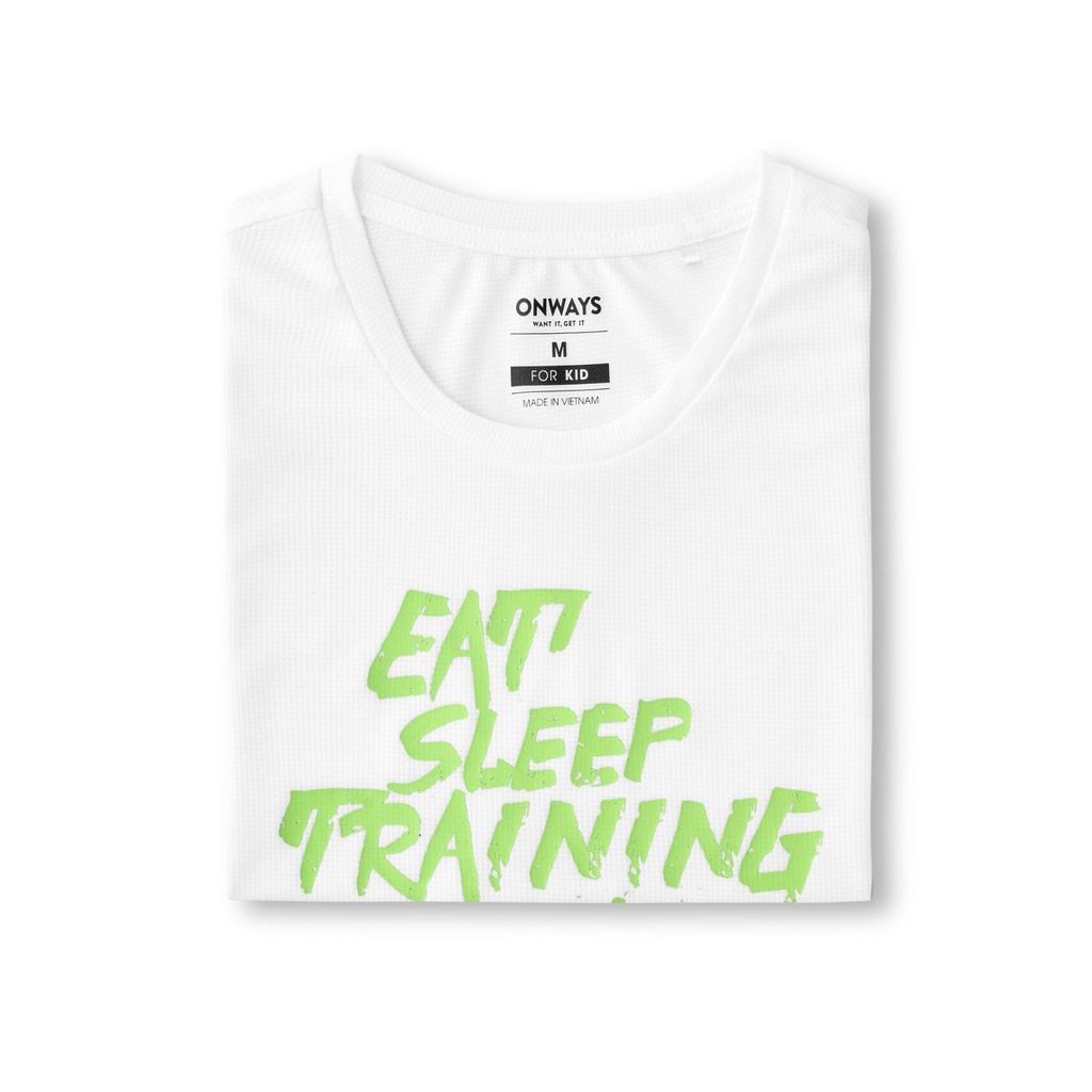 Áo Thun Thể Thao vải cà phê Reflective SLT 2010 / Kid ONWAYS kiểm soát mùi nhanh khô