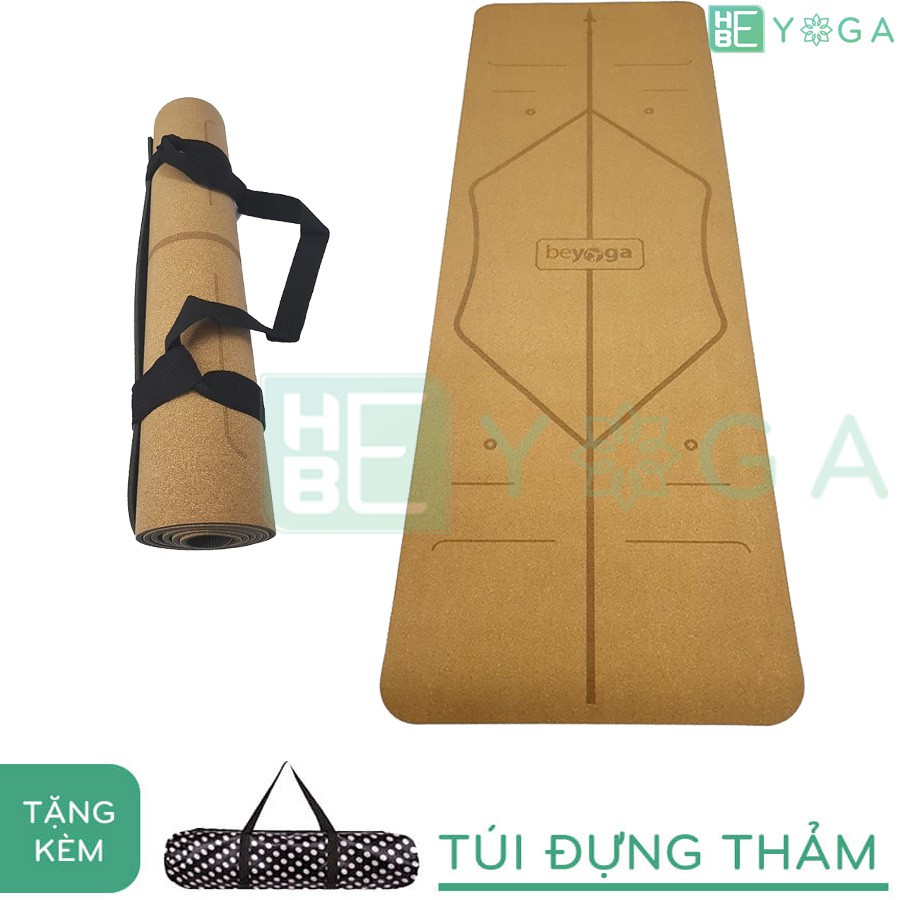 Thảm Tập Yoga Định Tuyến Hebeyoga PU Cao Su Hoa Văn Họa Tiết Cao Cấp