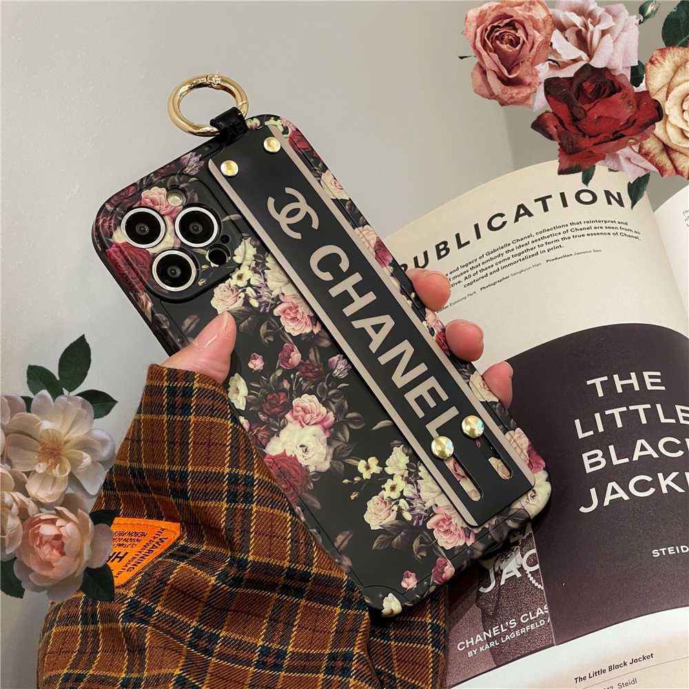 Ốp Điện Thoại In Logo Thời Trang Kèm Dây Đeo Cho IPhone 14 Pro max 14 Plus 13 Pro max 12 11 Pro max x xs max xr