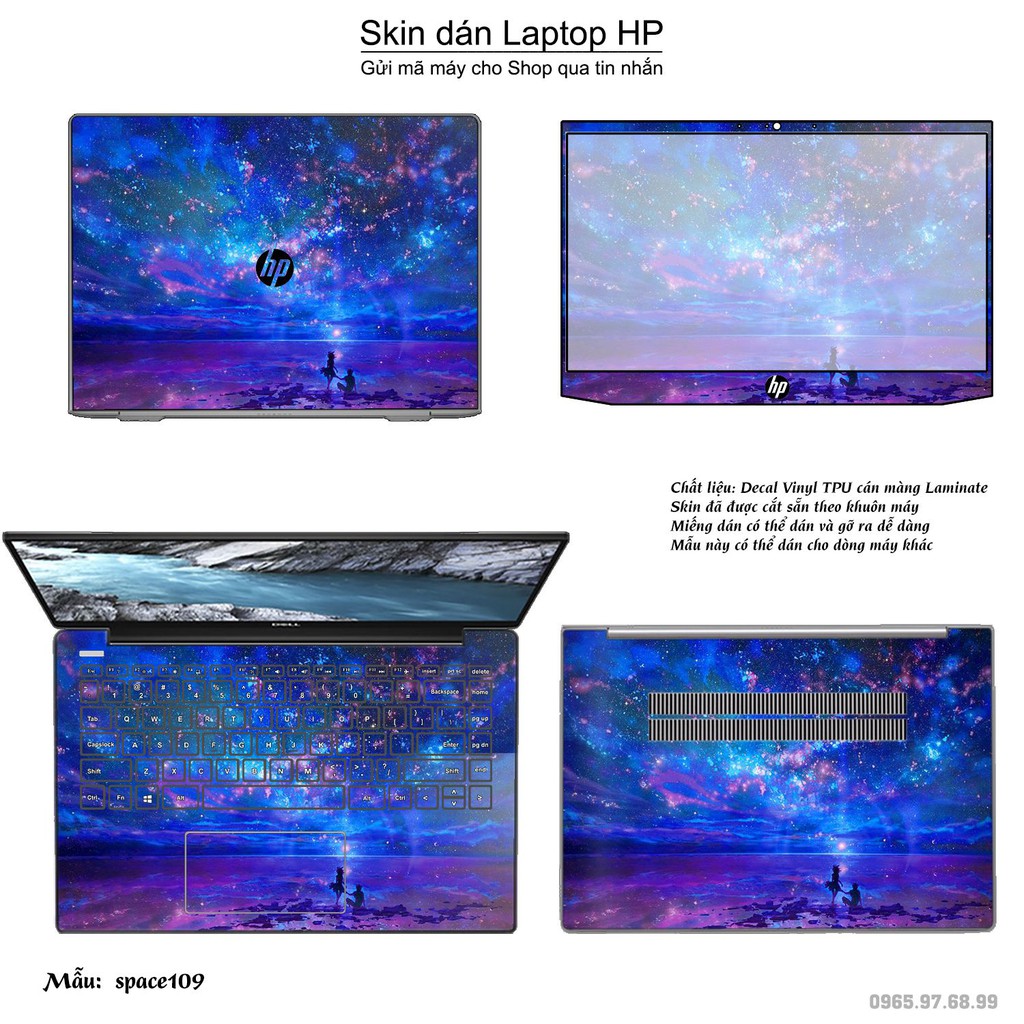 Skin dán Laptop HP in hình không gian _nhiều mẫu 19 (inbox mã máy cho Shop)