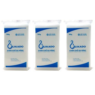 (Freeship đơn từ 50k) Khăn Khô Đa Năng Cao Cấp LIKADO 300gr (~270 tờ)