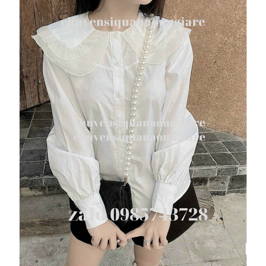 áo babydoll tay bèo tiểu thư hàng QCCC loại 1 A0009 chuyensiquanaonugiare