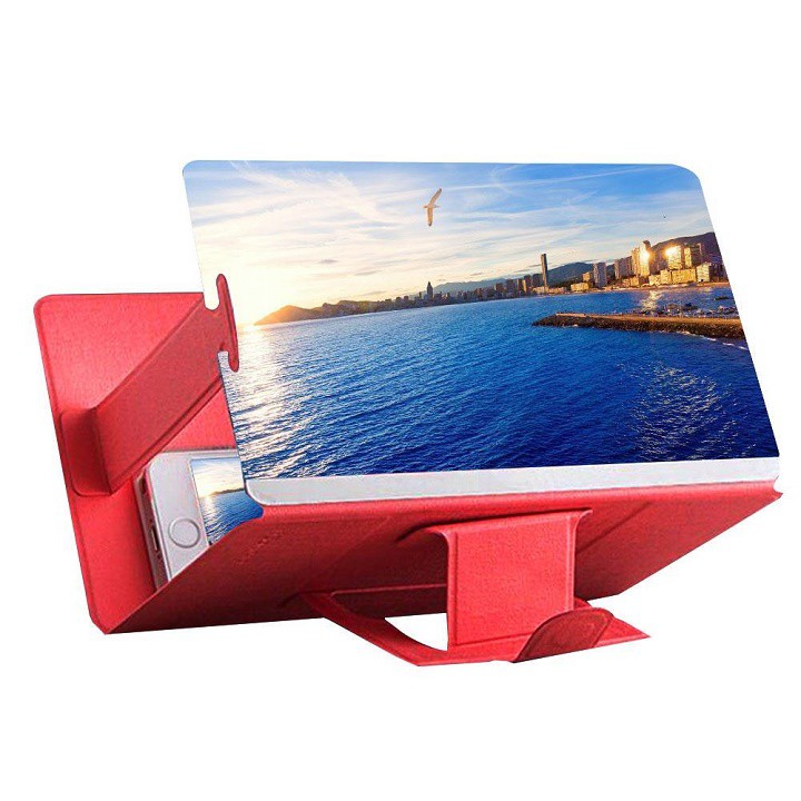 Kính Phóng To Màn Hình  4D 8 Inch Bao Da