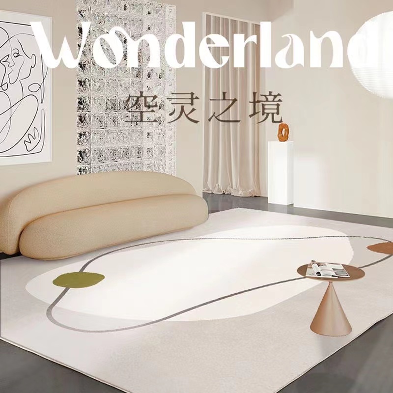 Thảm lông lót sàn phong cách Bắc Âu sang trọng