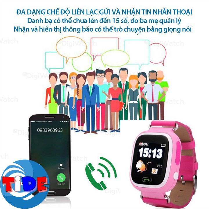 [ Wonlex GW100 ] Đồng hồ thông minh – CHÍNH HÃNG – Kháng nước IP54 – Định vị Wifi/Lbs/Gps – Bảo hành 1 năm