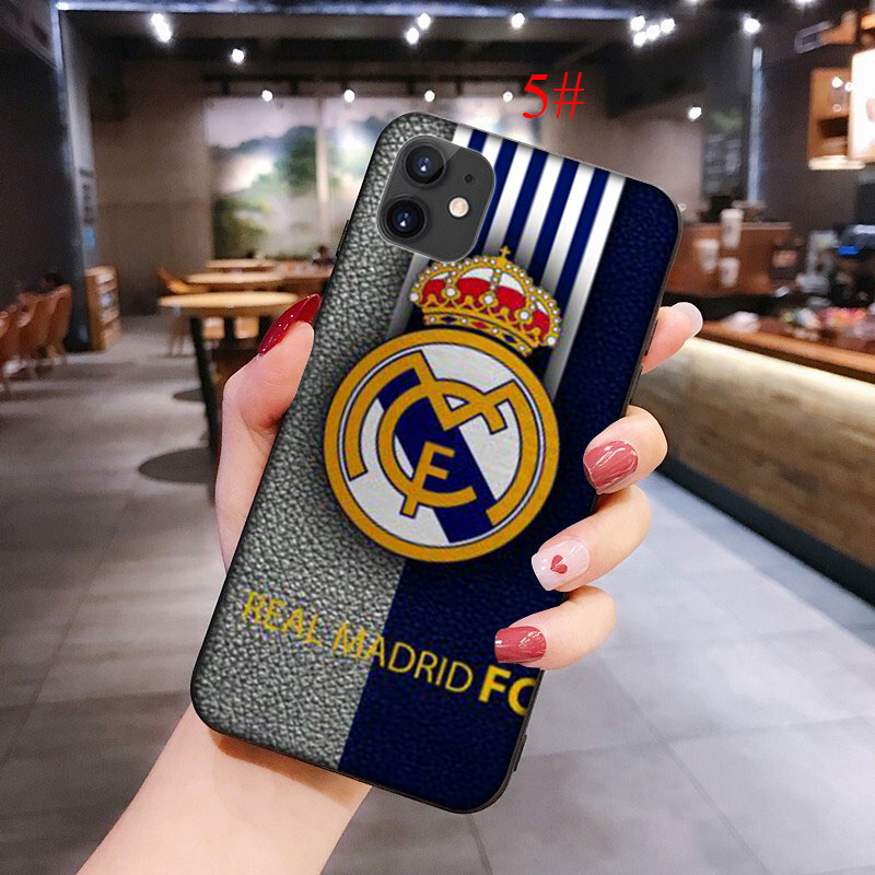 Ốp Lưng Mềm In Logo Real Madrid Fc Cho Iphone 11 Pro Max Se 2020