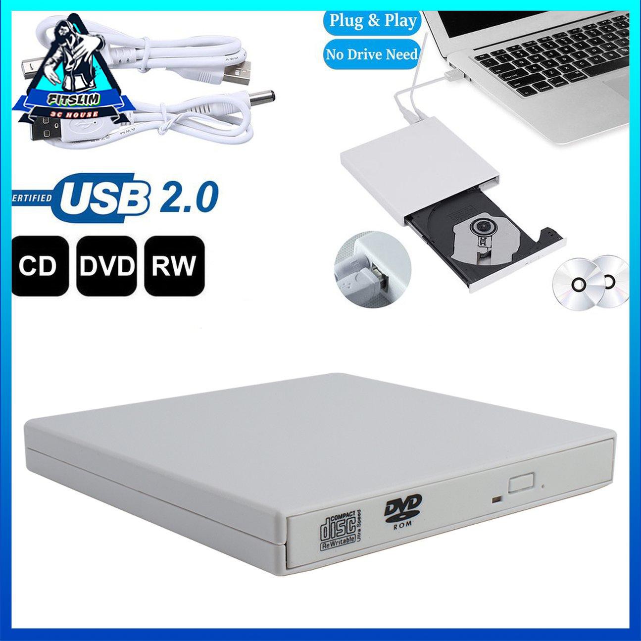 Ổ Đĩa Cd / Dvd Mở Rộng Cho Pc Laptop Win 7 8