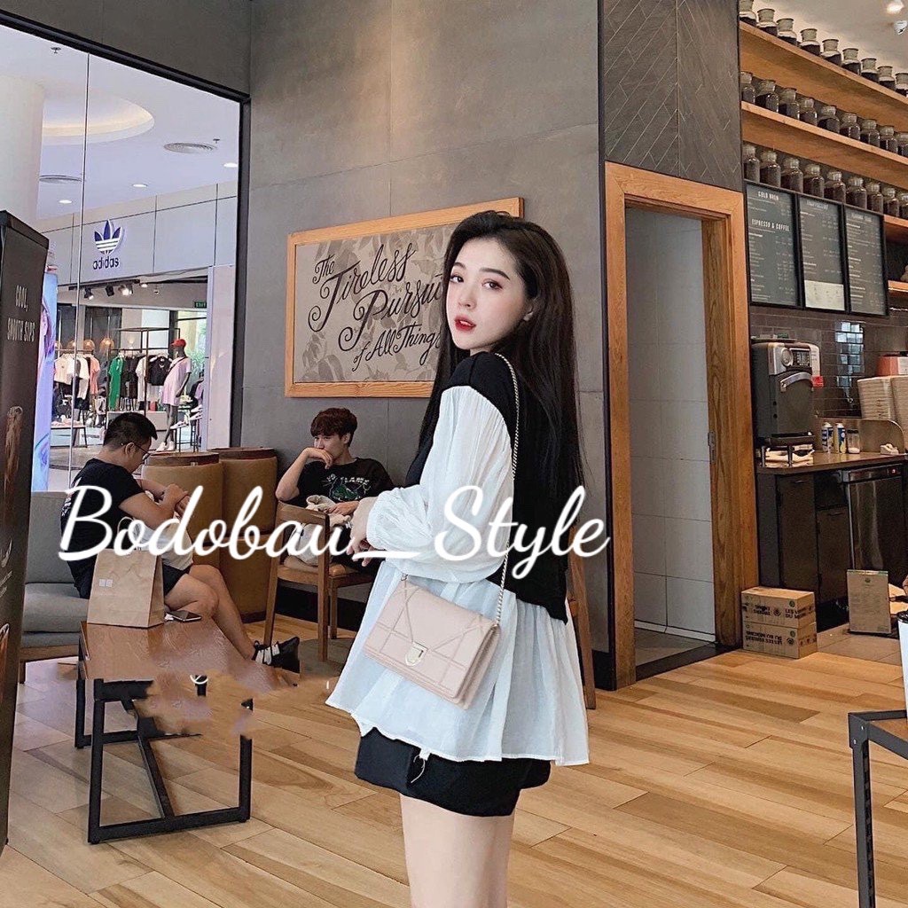 Áo bầu  BABYDOLL phong cách Hàn Quốc năng động măc bầu và sau sinh AD087