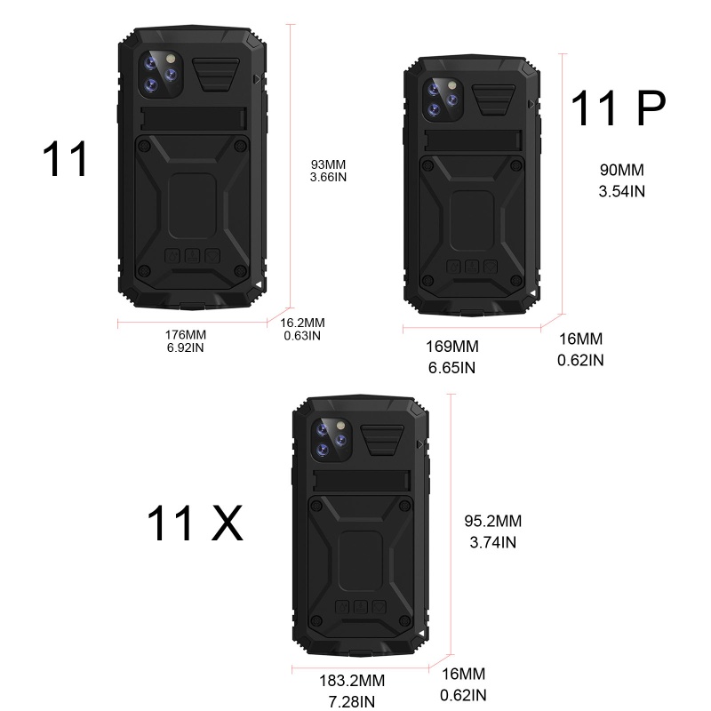 Ốp Điện Thoại Nhiều Lớp Bằng Kim Loại Cho Phone11 11pro 11promax