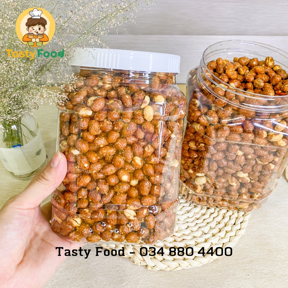 2KG Hũ Đậu Phộng Tỏi Ớt Tasty Food | lạc rang tỏi ớt