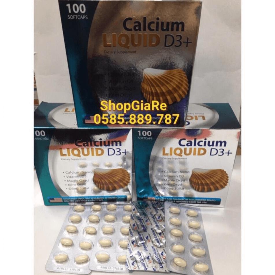 Liquid Calcium D3 bổ sung canxi Chống Còi Xương, Loãng Xương, kém phát triển,ngăn ngừa thoát hóa cho Xương chắc khỏe T t