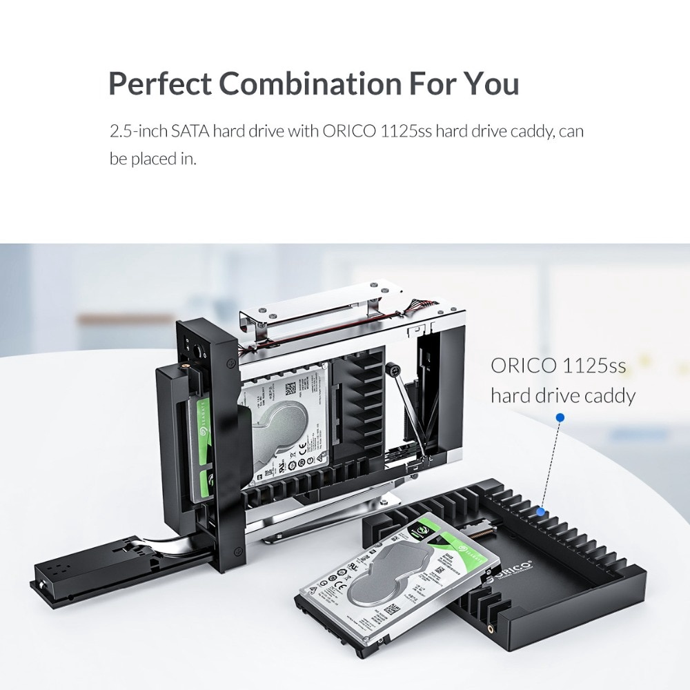 Giá đỡ ổ cứng Orico 3.5 inch di động gắn bên trong CD-ROM hỗ trợ tối đa 6TB cho PC