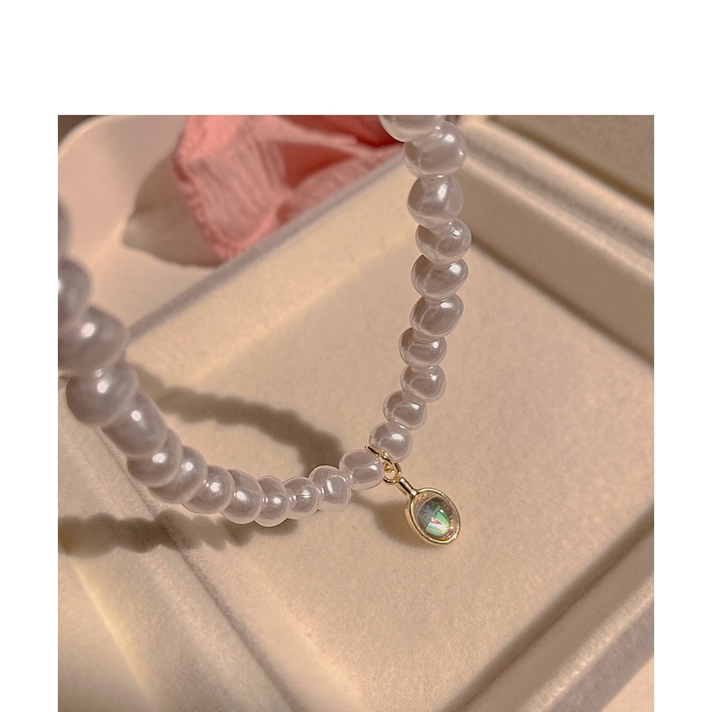 Vòng cổ Đính Ngọc Trai Hình Giọt Nước Phong Cách Baroque