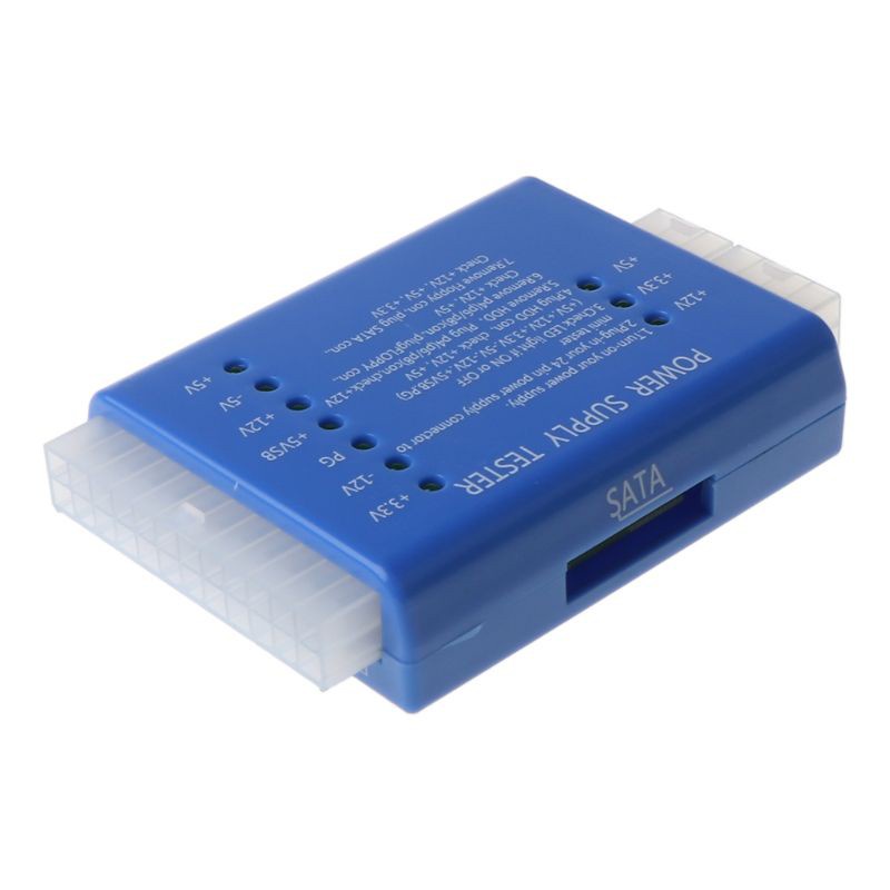 1 Thiết Bị Kiểm Tra Nguồn Điện Màu Đen Pc 20 24 Pin Psu Atx Sata Hd | BigBuy360 - bigbuy360.vn