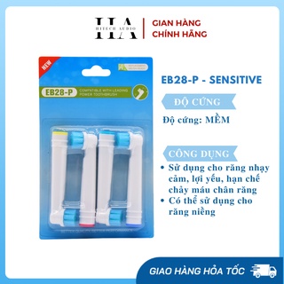 Đầu bàn chải điện thay thế EB28-P- SENSITIVE cho răng nướu nhạy cảm sản xuất theo tiêu chuẩn của Oral B