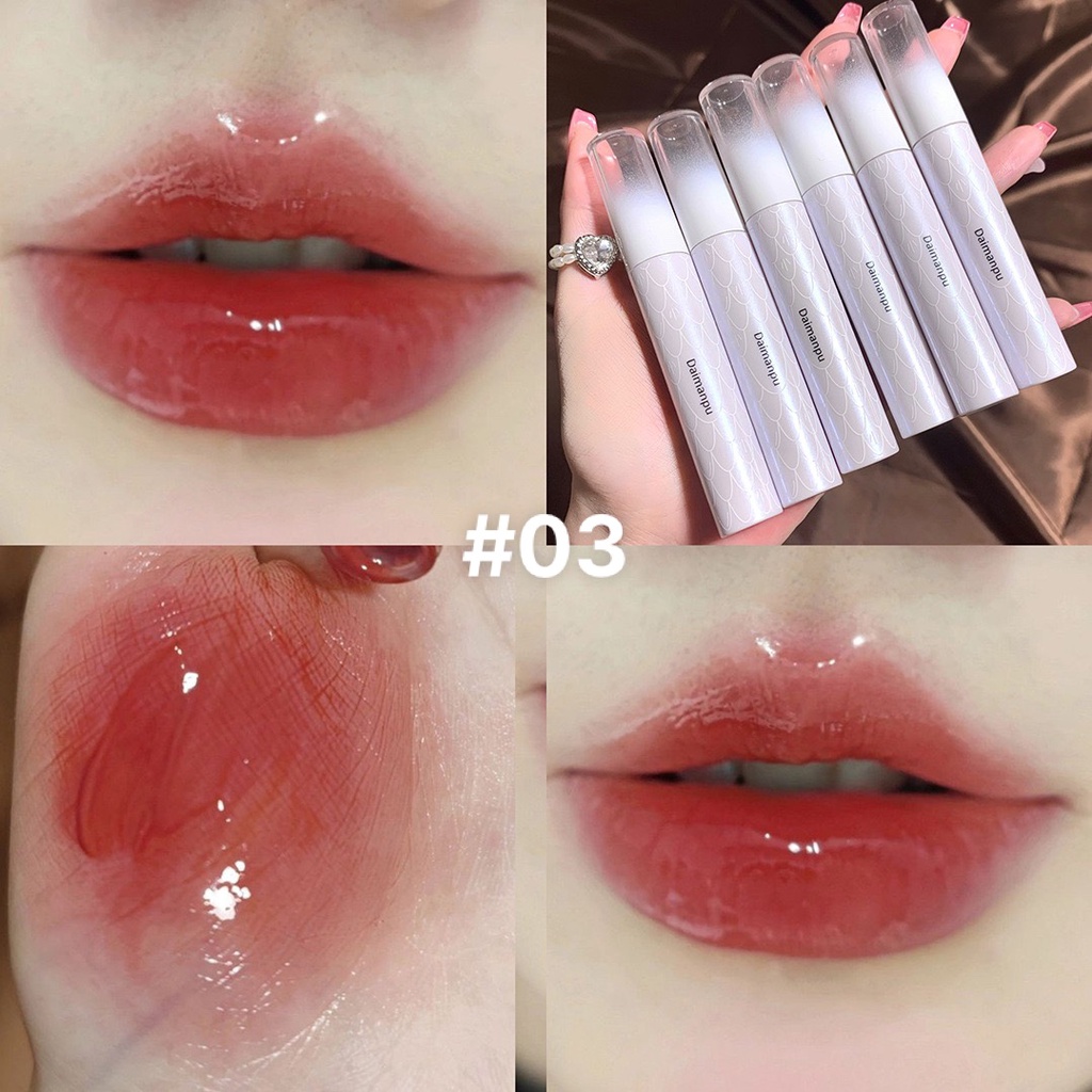 Son bóng Daimanpu vỏ xám dưỡng ẩm căng mọng môi Chính Hãng
