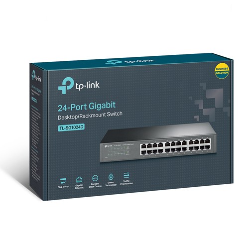 Bộ chia mạng TP-Link TL-SG1024D - Thiết bị chia tín hiệu Desktop/Rackmount (Hàng Chính Hãng)