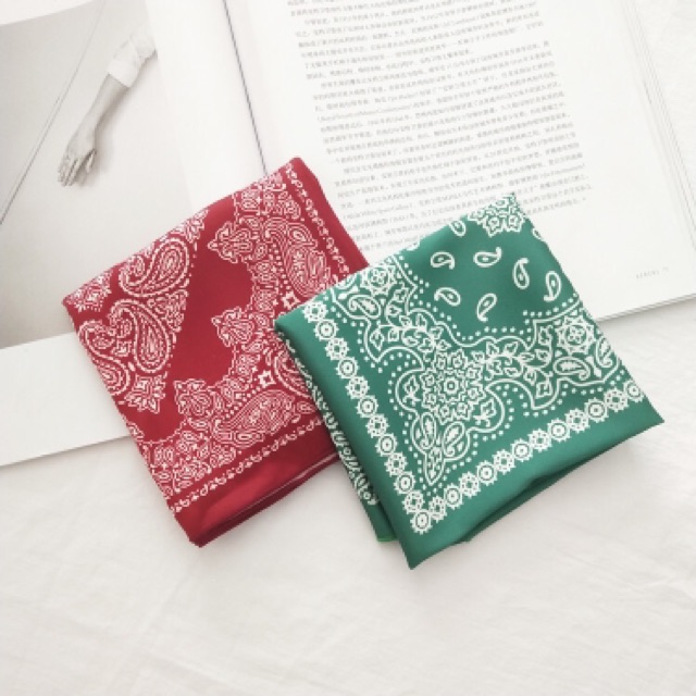 Khăn bandana choàng cổ mini size 53x53cm