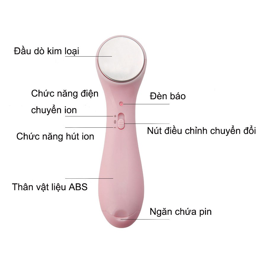 Máy Massage Mặt Ion Mini Cầm Tay 2 Chế Độ