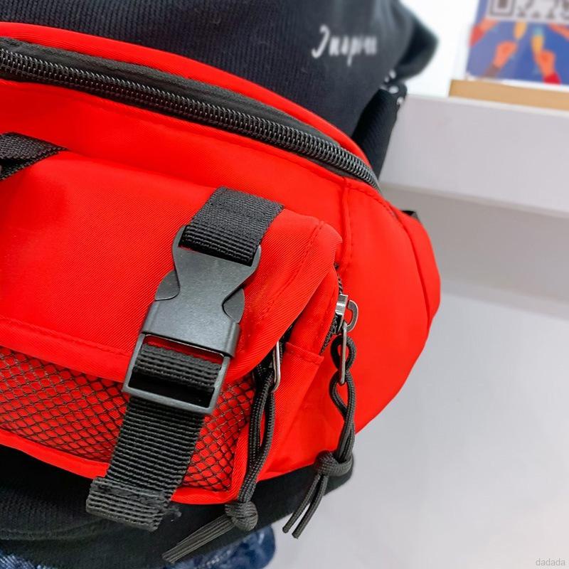 Túi đeo vai vải canvas màu trơn phong cách Hàn Quốc thời trang dễ thương cho bé trai và bé gái