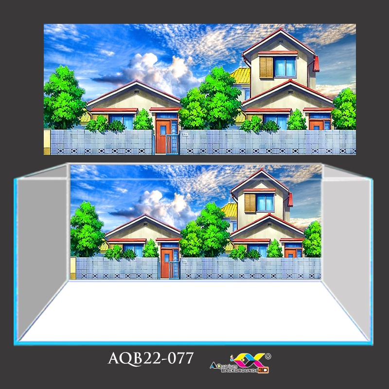 Tranh dán bể cá 3d mẫu nhà doremon siêu đẹp và nét, có keo sẵn trên bề mặt, đa dạng kích thước