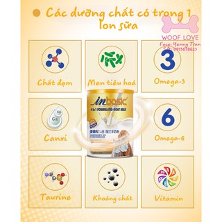 SỮA DÊ DẠNG BỘT 4IN1 INBASIC DÀNH CHO THÚ CƯNG