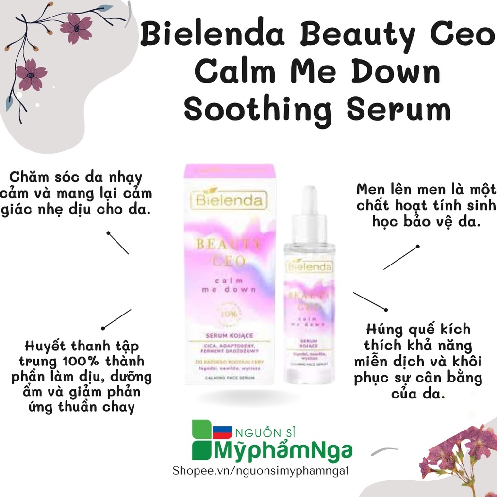 Serum Bielenda BEAUTY CEO Calm me down cho da nhạy cảm
