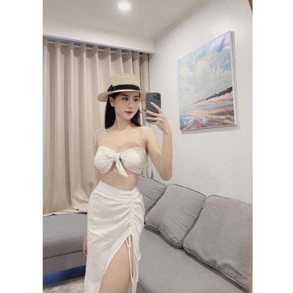 [ FROM CHUẨN ] Bikini áo tắm 2mảnh kèm quây hàng có sẵn