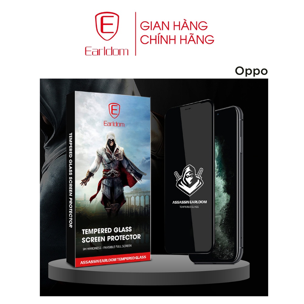Kính cường lực OP màn hình thường, chống bám vân chống nước cực tốt Assassin Earldom - chính hãng