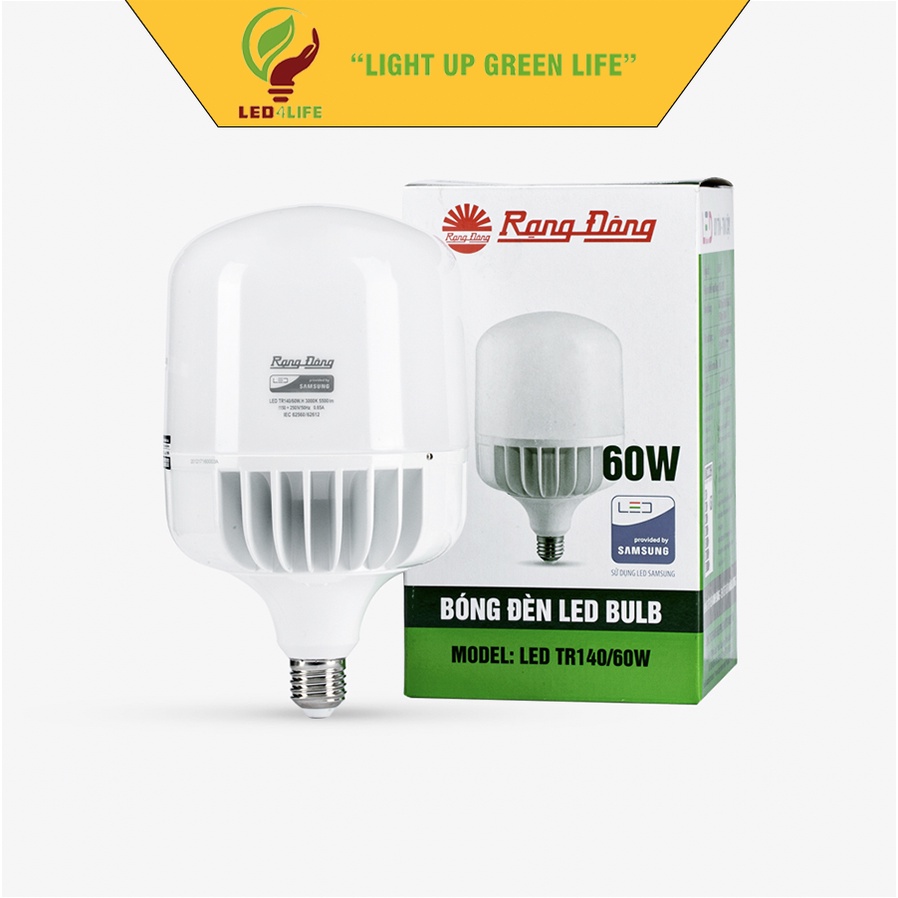 Bóng đèn Rạng Đông LED BULB Trụ nhôm đúc 20W 30W 40W 50W 60W 80W