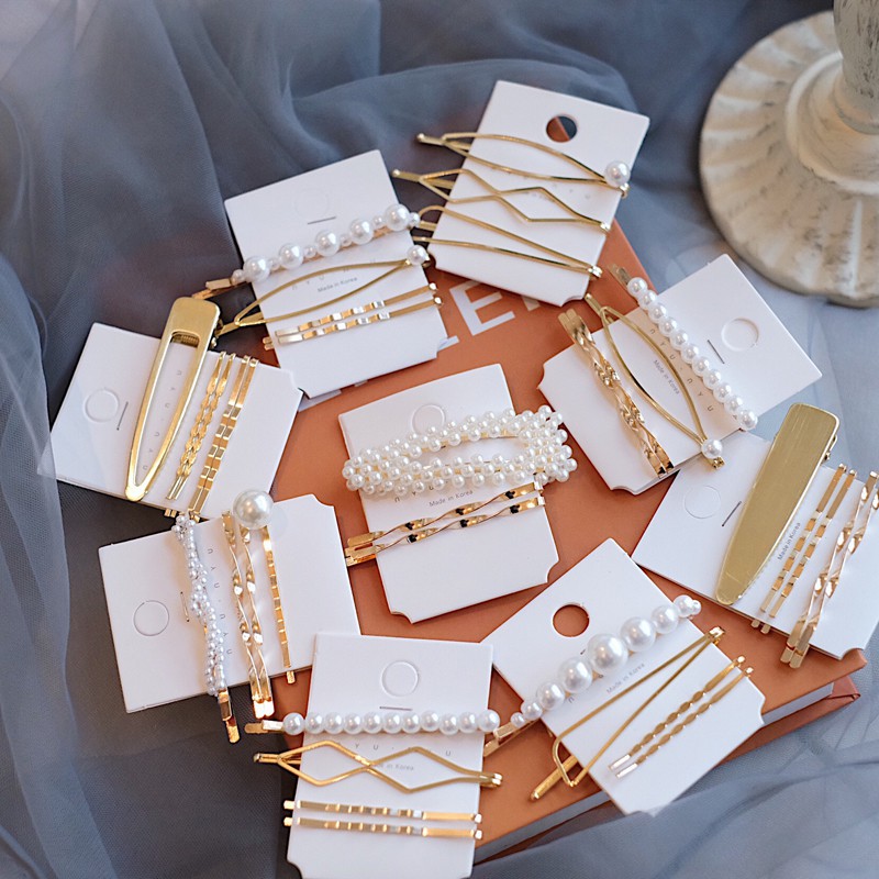 Kẹp Tóc B86 Đính Ngọc Trai Nhân Tạo Xinh Xắn Cho Nữ