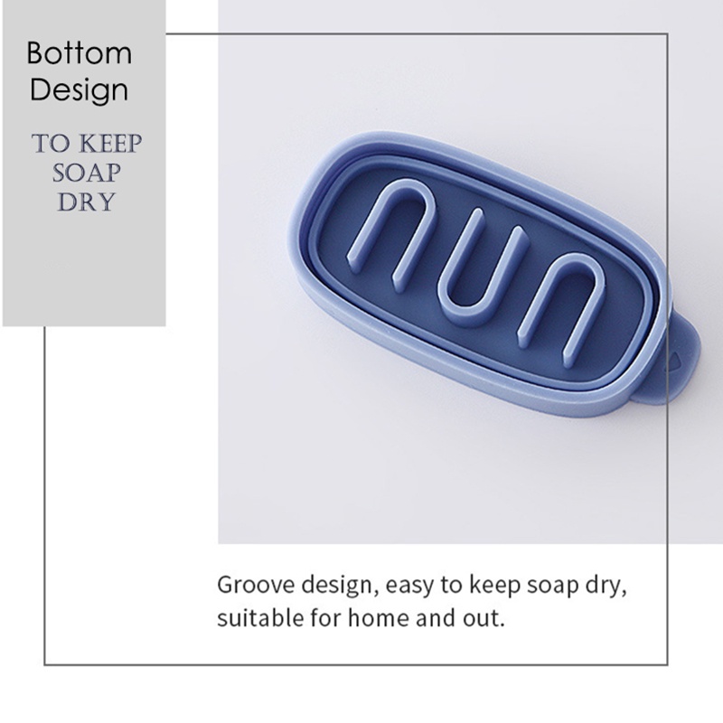 Hộp Đựng Xà Phòng Bằng Silicon Chống Nước Nhiều Màu Sắc Dễ Thương Chống Rò Rỉ Tiện Dụng Cho Phòng Tắm