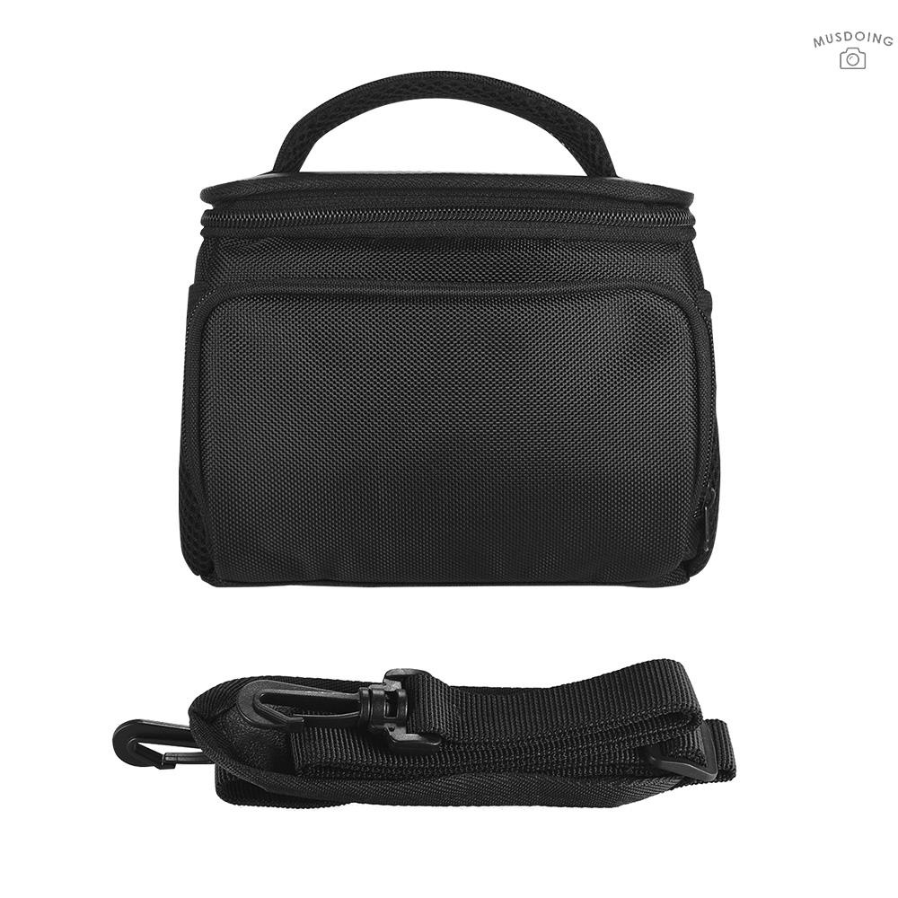 ღ  Portable Messenger Camera Bag Case Pouch with Removable Shoulder Strap Separate Pad Side Pockets Moistureproof & Shakeproof for Andoer 4K Camcorder DV Sony A7/NEX Series Canon M Series