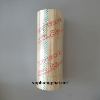 Cây 6 Cuộn Băng Keo Trong/Vàng 80 Yard 5F